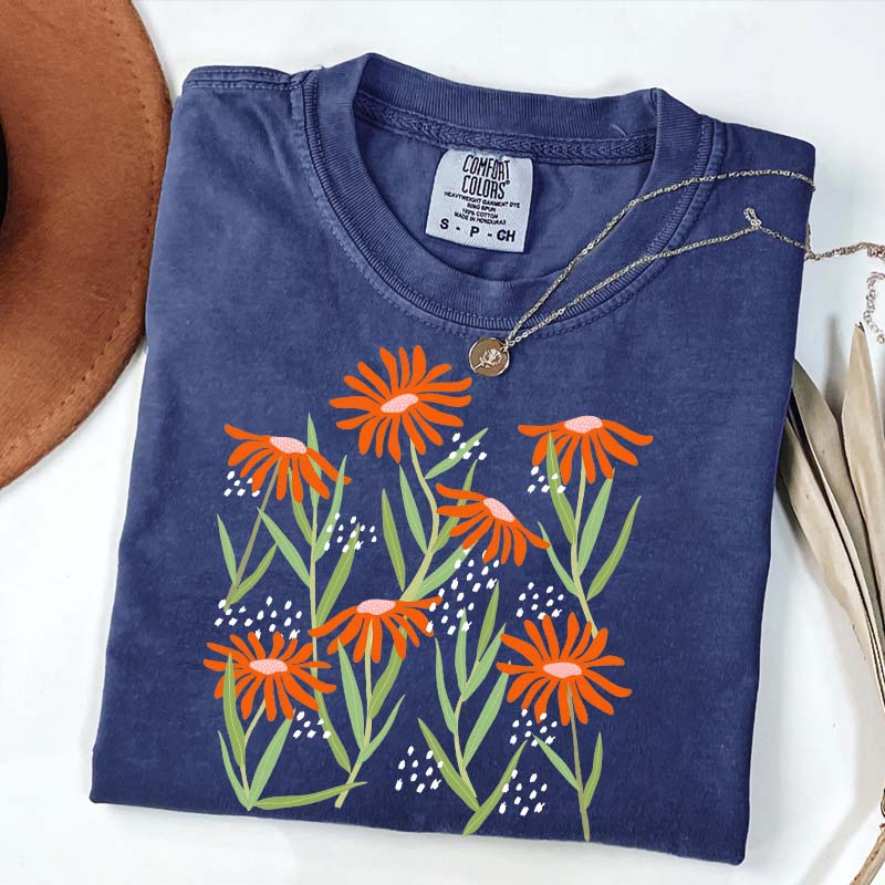 Boho Wildflower Aesthetic T-Shirt
