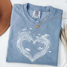 Heart Wave Comfort Colors T-Shirt