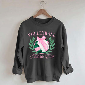 Coquette Bow Volleyball Preppy Sweatshirt