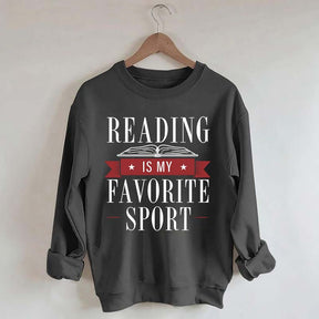 Reading Is My Favorite Sport Librarian Lover Sweatshirt
