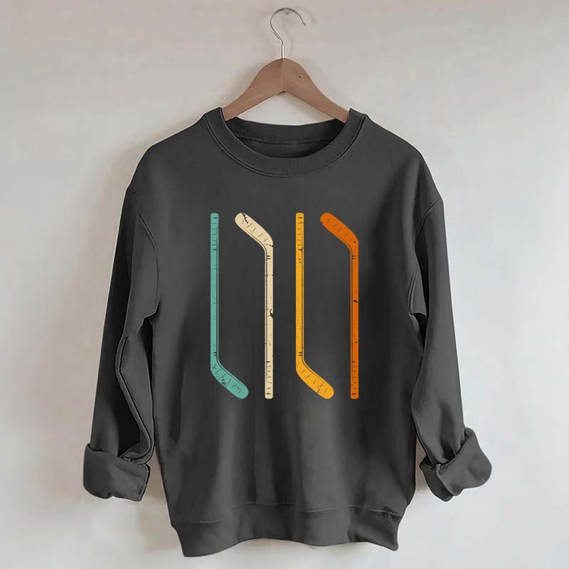 Ice Hockey Stick Vintage Sweatshirt