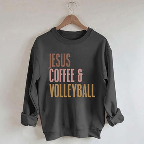 Jesus Coffee Volleyball Sweatshirt