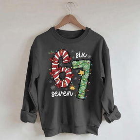 67 Christmas Lights Red Green Xmas Sweatshirt