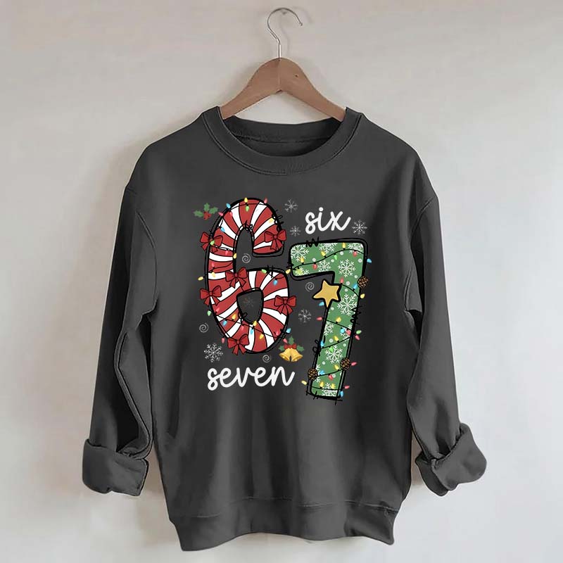 67 Christmas Lights Red Green Xmas Sweatshirt