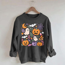 Floral Halloween Fall Spooky Season Sweatshirt