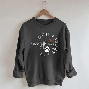 Dog Kisses Fix Everything Sweatshirt