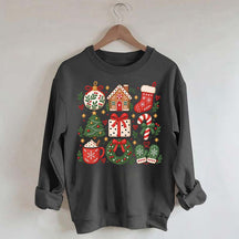 Boho Cozy Christmas Matching Xmas Sweatshirt