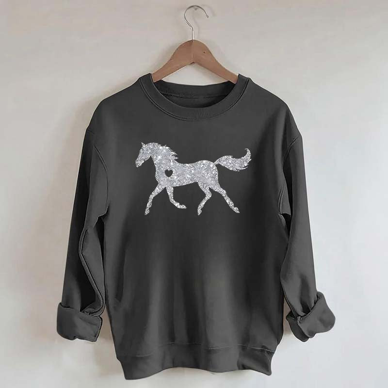 Glitter Horse Sweatshirt