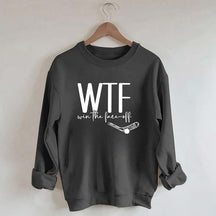 WTF Win Face-Off Hockey Sweatshirt