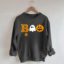 Halloween Boo Ghost Pumpkin Spider Sweatshirt