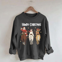 Howdy Christmas Western Cowgirl Rodeo Sweatshirt