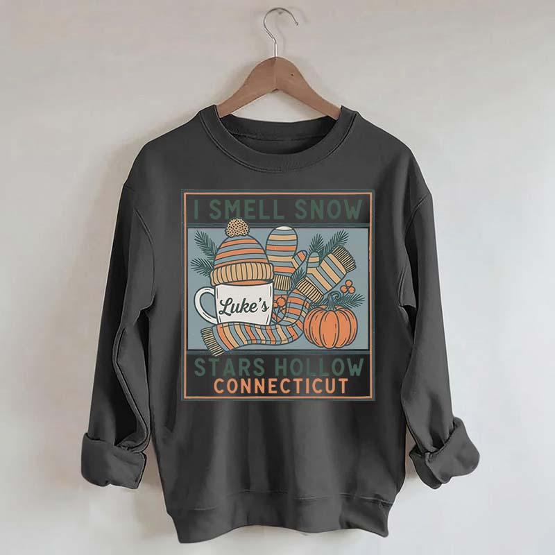 I Smell Snow Cozy Winter Season Sweatshirt