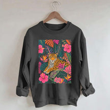 Tiger Floral Jungle Animal Sweatshirt