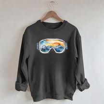 Ski Goggles Watercolor Sweatshirt