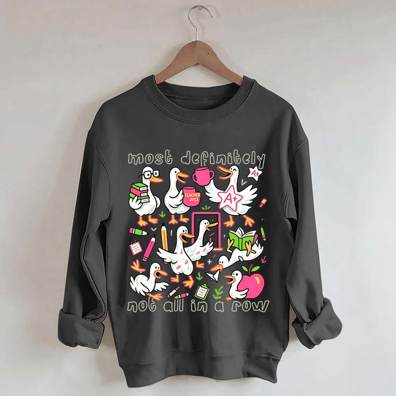 Goose Back to School Ducks In a Row Sweatshirt