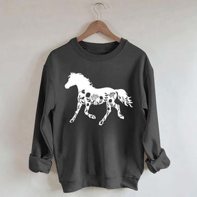 Floral Horse Sweatshirt