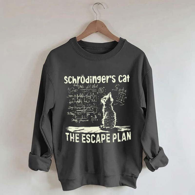 Funny Physics Science Cat Sweatshirt