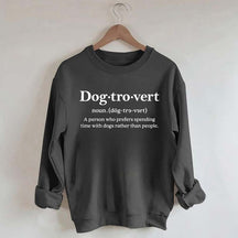 Dogtrovert Definition Lover women Sweatshirt
