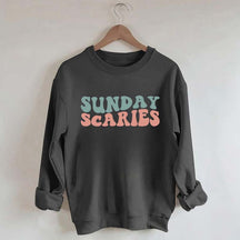 Retro Christmas Sunday Scaries Sweatshirt