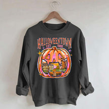 Comfort Colors Halloween Town Pumpkin Sweatshirt