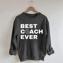 Best Coach Ever Volleyball Sweatshirt