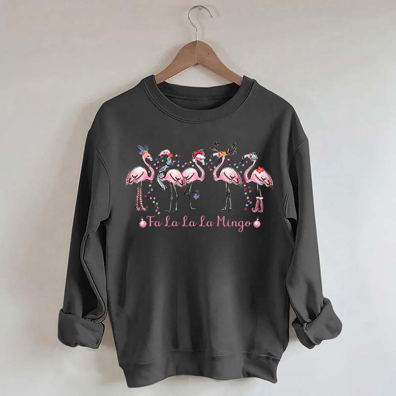 Pink Fa La La Mingo Christmas Sweatshirt