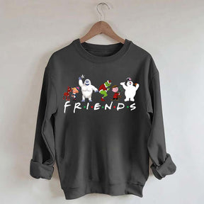 Cute Cartoon Christmas Friends Sweatshirt