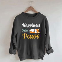 Happiness Has Paws Sweatshirt