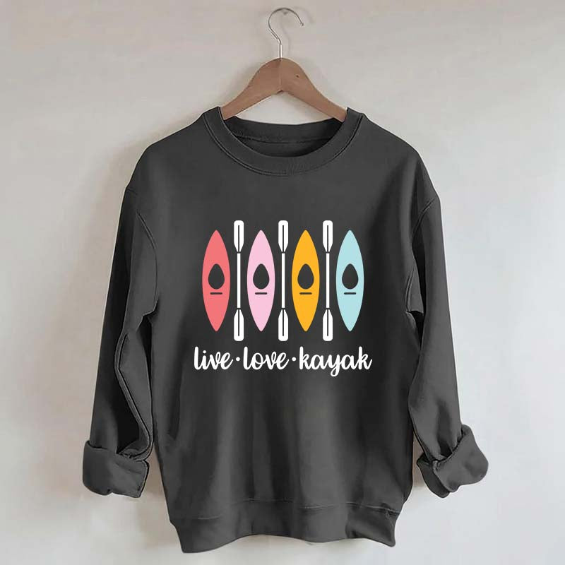 Women Kayaking Canoeing Sweatshirt