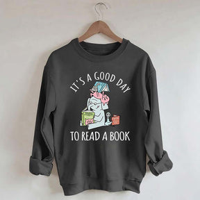 It's A Good Day To Read Pig Elephant Sweatshirt