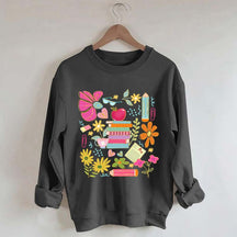 Back to School Bookish Botanical Sweatshirt