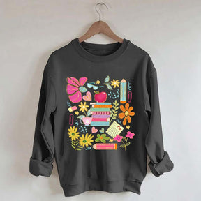 Back to School Bookish Botanical Sweatshirt