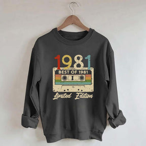 Audiotape And Letter Graphic Sweatshirt
