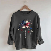 USA 250th Anniversary Floral Sweatshirt