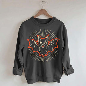 Retro Bat Spooky Season Sweatshirt