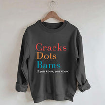 Cracks Dots Bams Sweatshirt