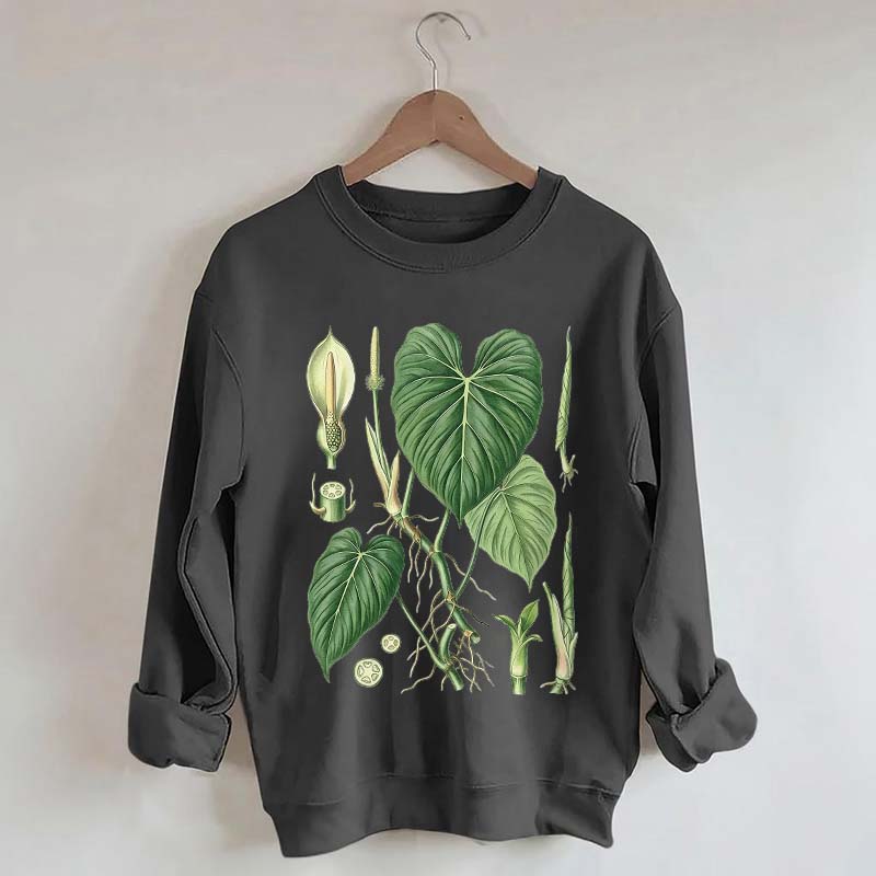 Philodendron Vintage Plant Anatomy Sweatshirt