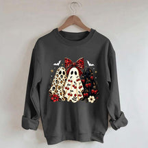 Cherry Ghost Coquette Halloween Sweatshirt