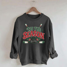 Tis The Season Hockey Merry Christmas Sweatshirt
