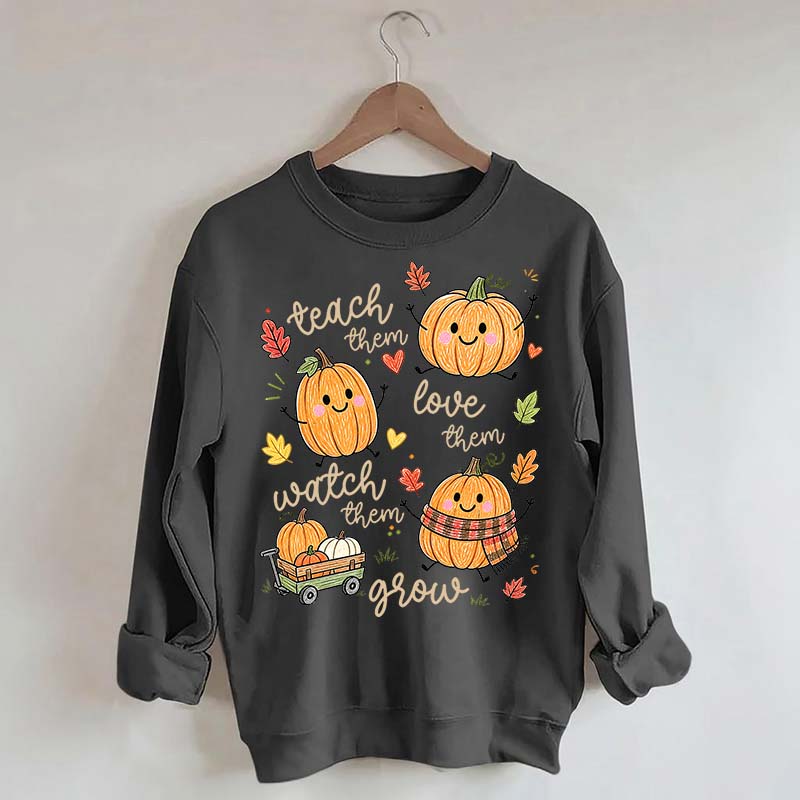 Teach Them Pumpkins Cute Sweatshirt