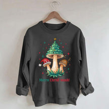 Retro Mushroom Christmas Sweatshirt