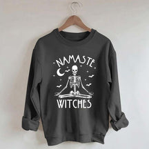 Namaste Witches Skeleton Yoga Sweatshirt