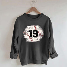 Custom Baseball Team Number Sweatshirt