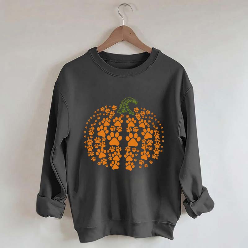 Paw Pumpkin Halloween Dog Sweatshirt