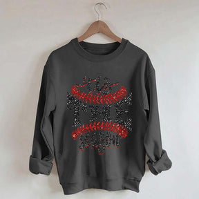 Tis The Season Baseball Sports Game Day Sweatshirt