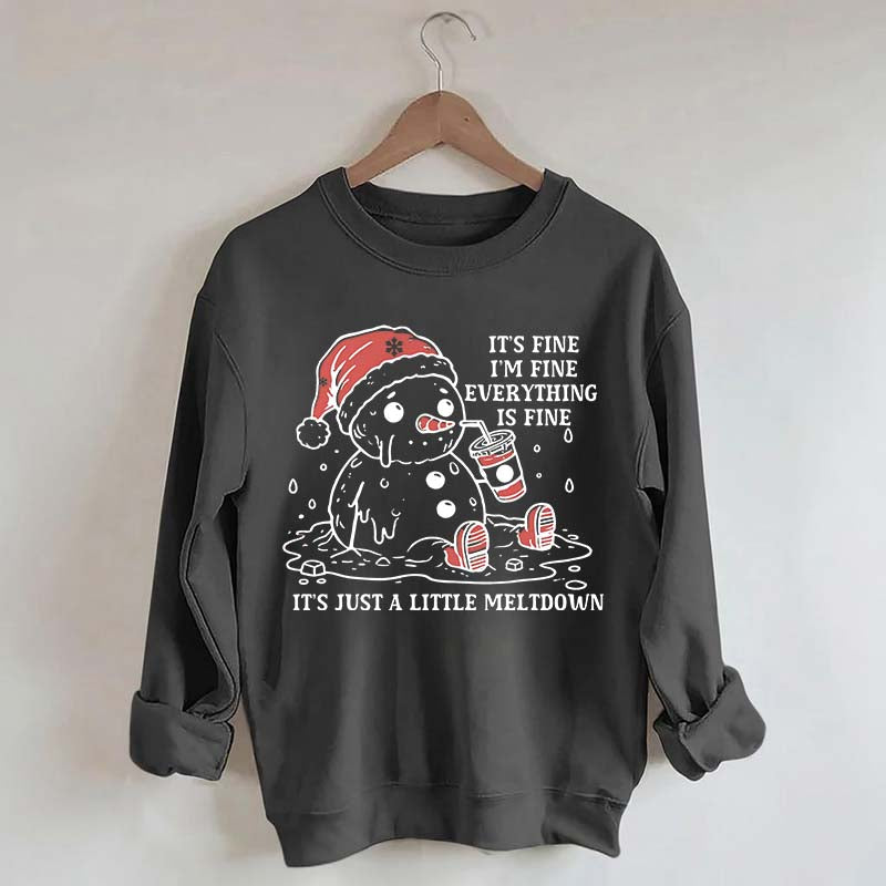 Funny Christmas Mental Health Sweatshirt