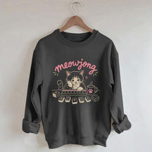 Cute Mahjong Cat Lover Sweatshirt