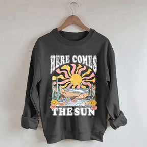 Here Comes The Sun Retro Desert Sweatshirt