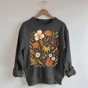 Autumn Floral Vintage Botanical Sweatshirt