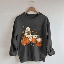 Ghost Reading Fantasy Book Sweatshirt